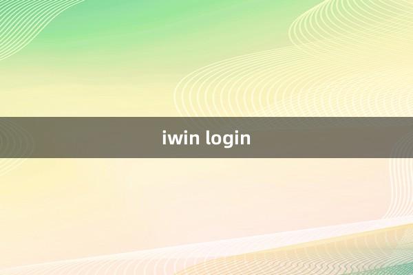 iwin login